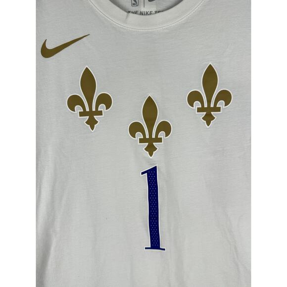 Nike Zion Williams NBA New Orleans Pelicans Jersey Shirt Sticker White Men Large - Picture 2 of 9
